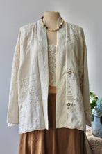 Load image into Gallery viewer, THF62 Cream Heirloom Linen Haori Jacket THF62