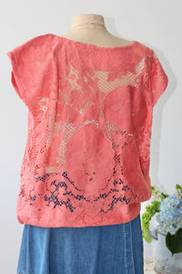 The Highlands Foundry Coral Crochet Box Top THF69