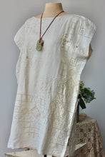 Load image into Gallery viewer, The Highlands Foundry Cream Heirloom Linen Dress THF61