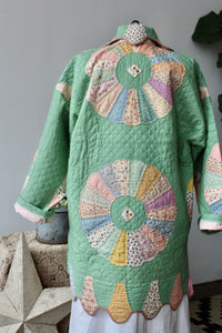 The Highlands Foundry Minty Heirloom Quilt Coat THF77