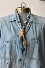 Load image into Gallery viewer, The Highlands Foundry Indigo Mossi Neckerchief THF129