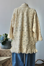 Load image into Gallery viewer, The Highlands Foundry Popcorn Heirloom Crochet Coat THF74