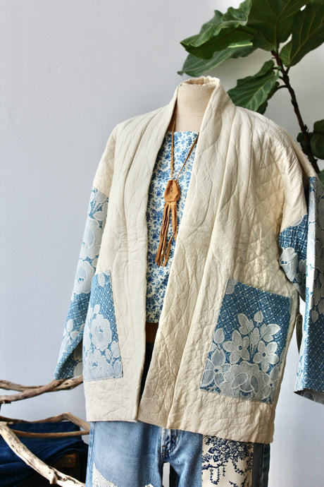 The Highlands Foundry Natural Quilt + Coverlet Coat THF31