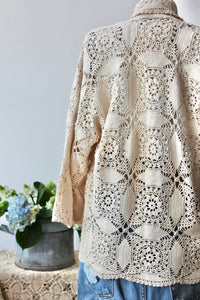 The Highlands Foundry Kate Heirloom Crochet Jacket THF73