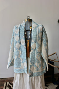 The Highlands Foundry Light Indigo Quilt Coat THF30