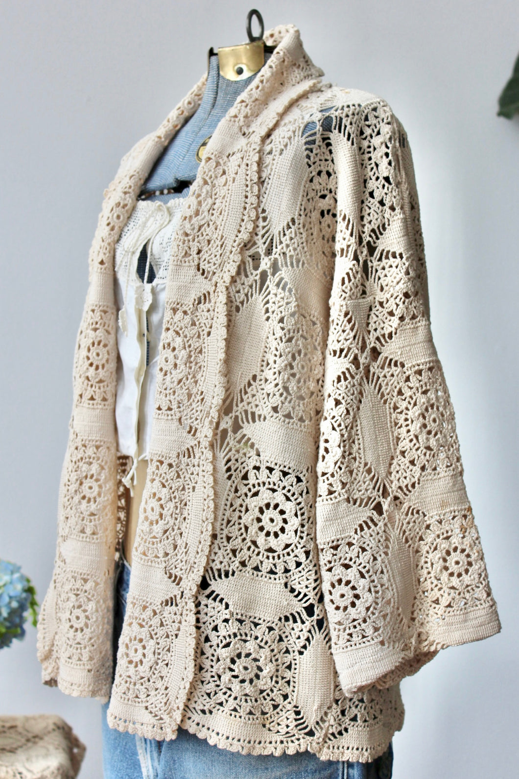 The Highlands Foundry Kate Heirloom Crochet Jacket THF73