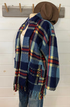 Load image into Gallery viewer, Heritage Blanket Coat (mid blue)