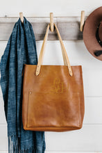 Load image into Gallery viewer, Cowhide Leather Pocket Tote