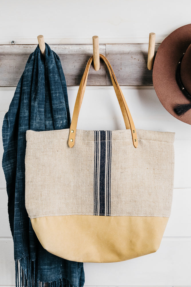 Stripe Grain Sack Tote (Sold Out)
