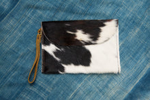 Load image into Gallery viewer, Cowhide Leather Wristlet