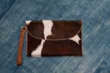 Load image into Gallery viewer, Cowhide Leather Wristlet