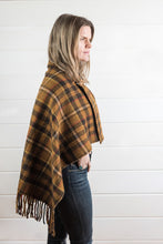 Load image into Gallery viewer, Wool Plaid Poncho