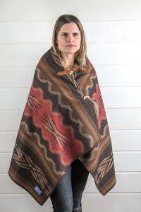 Wool Blanket Poncho