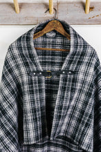 Load image into Gallery viewer, Plaid Wool Poncho