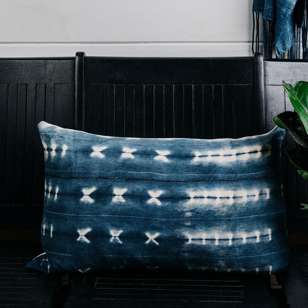 Shibori Mud Cloth Pillow Cover (Sold Out)