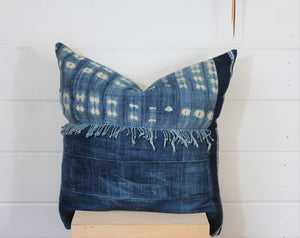 Indigo Patchwork Lounge Pillow