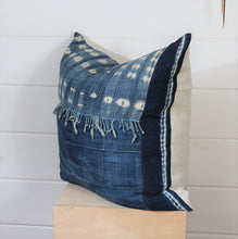 Load image into Gallery viewer, Indigo Patchwork Lounge Pillow