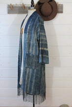 Load image into Gallery viewer, Indigo Shibori Duster Jacket