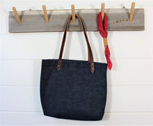 Load image into Gallery viewer, Denim Quilt Patch Tote