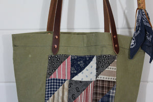 Military Quilt Patch Tote