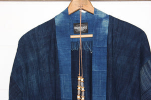 Indigo Chinese Batik Jacket
