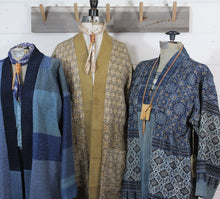 Load image into Gallery viewer, Indigo Patchwork Kantha Quilt Jacket