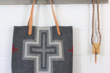 Load image into Gallery viewer, Wool Blanket + Leather Tote