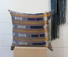 Load image into Gallery viewer, Indigo Ikat Lounge Pillow