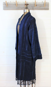 Indigo Shibori Duster