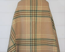 Load image into Gallery viewer, Wool Plaid Blanket Poncho