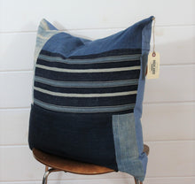 Load image into Gallery viewer, Indigo Patchwork Jumbo Lounge Pillow