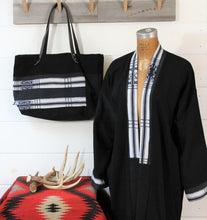 Load image into Gallery viewer, Black Kente Patchwork Tote