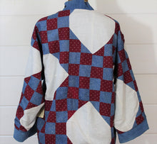Load image into Gallery viewer, Indigo Calico Quilt jacket(available at our Palm Springs shop)