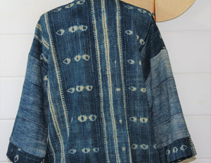 Indigo Shibori Haori Jacket