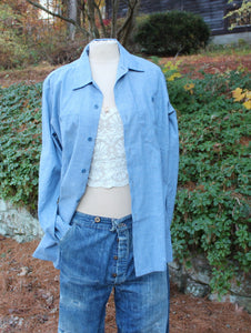 Quilt Patch Chambray Shirt