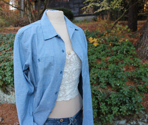Quilt Patch Chambray Shirt