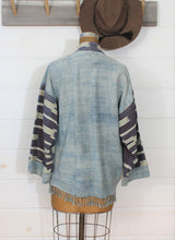 Load image into Gallery viewer, Faded Indigo Ikat Jacket