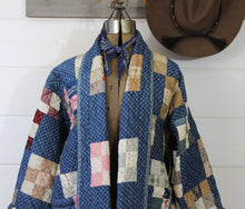Load image into Gallery viewer, Indigo Heirloom Quilt Coat