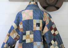 Load image into Gallery viewer, Indigo Heirloom Quilt Coat