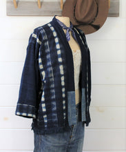 Load image into Gallery viewer, Indigo Shibori jacket
