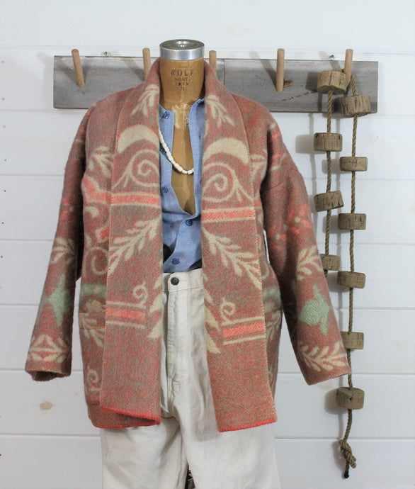 The Highlands Foundry Rose Floral Heritage Blanket Coat THF140