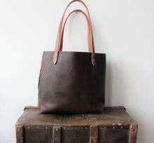 Load image into Gallery viewer, Navajo Blanket + Leather Tote