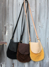 Load image into Gallery viewer, Shearling Leather Crossbody Bags