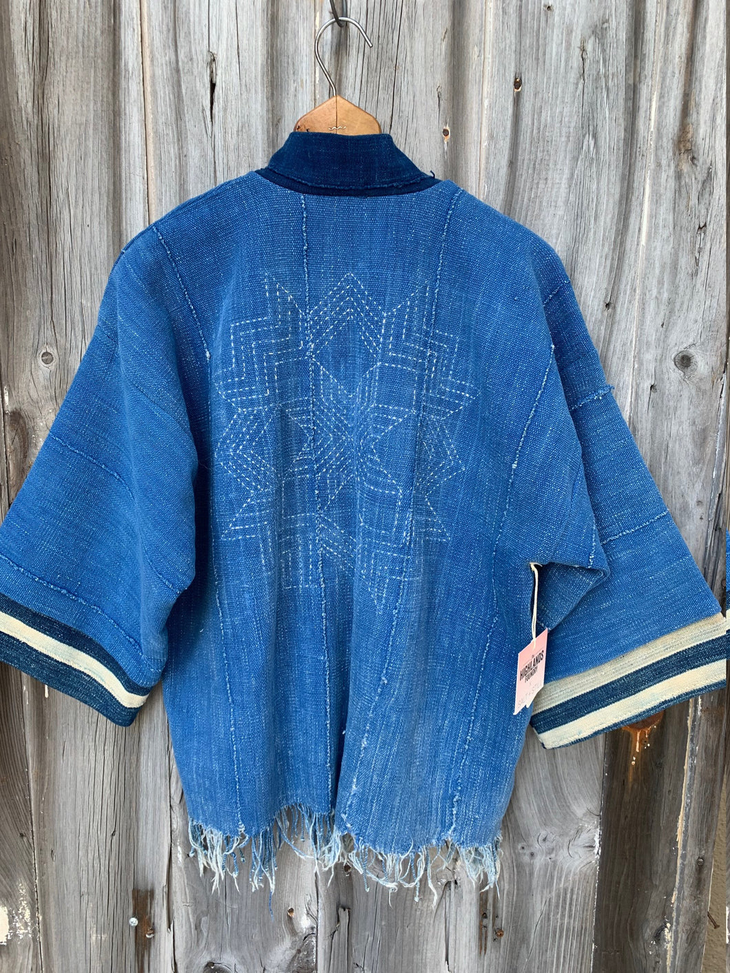 Indigo Sashiko Stitch Jacket