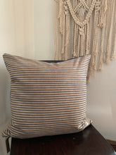 Load image into Gallery viewer, Natural Dyed Ticking Pillow